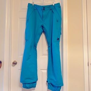 Burton Snowboarding Ski Snow Pants Womens XL Tall Blue EUC
